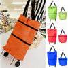 NEW Folding Bags wheels on Trolley Lightweight Grocery Shopping Foldable Shopper